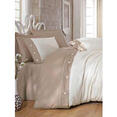 Комплект постільної білизни Cotton Box Fashion Saten Beige-2 2,0 - фото