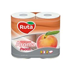 Папір туалетний Ruta Персик 4 шт - фото
