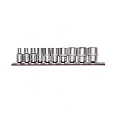 Набор универсальных торцевых головок Stels 13643 Spline 1/4" 4-13 мм 10 шт - фото