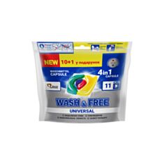 Капсулы для стирки Wash&Free 10+1 шт - фото