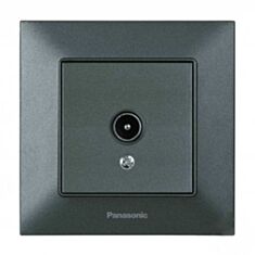 Розетка телевізійна TV кінцева Panasonic Arkedia Slim димчаста - фото