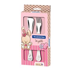 Детские столовые приборы Tramontina Baby Le Petit Pink 66973/015 2 предмета - фото