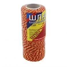 Шпагат бавовняний Радосвіт 100 м жовто-червоний - фото