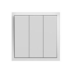 Вимикач триклавішний Ardero Soft EV113-W білий - фото