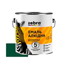 Емаль алкідна Зебра ПФ-116 темно-зелена 0,9 кг - фото