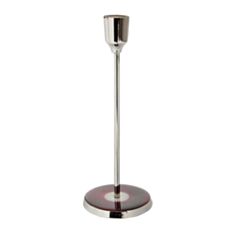 Підсвічник латунь Lefard 875-015 25 см срібний - фото