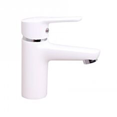 Смеситель для умывальника Rubineta Uno-18 WT N80071 белый - фото
