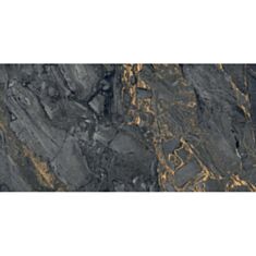 Керамограніт Italica Alkarz Black Matt Carving RT 60*120 см чорний - фото
