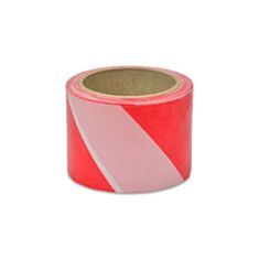 Лента сигнально-оградительная Favorit 10-600 80 мм 100 м красно-белая - фото