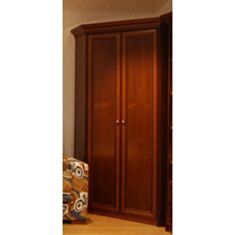 Шафа дерев'яна двохдверна кутова Merx Франческа ФР124 горіх 26003434 - фото