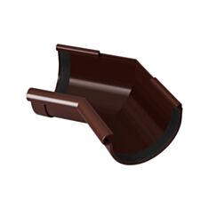 Кут ринви внутрішній Rainway 135° 90 мм коричневий - фото
