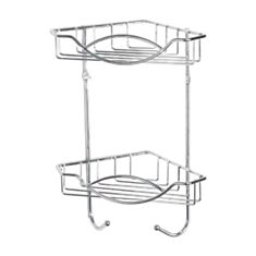 Полиця для ванни кутова AWD 2080049 2 ярусна - фото