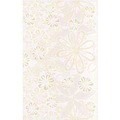 Плитка Cersanit Euforia цветок 3 декор 25*35 см белая - фото