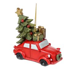 Игрушка на елку Машинка с елкой BonaDi 707-287 7 см - фото