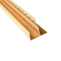 Профиль для плитки алюминиевый ТИС АТЛП-з27 лестничный 30*10 мм 2,7 м золото - фото