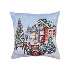 Наволочка новогодняя гобеленовая Limaso VILLAGE CO3-NV 45*45 см - фото
