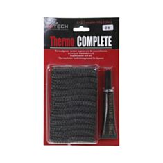 Шнур керамічний вогнетривкий та клей 8 мм - фото