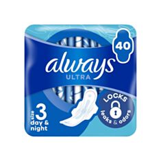 Прокладки гігієнічні Always Ультратонкі День та Ніч Quatro 40 шт - фото