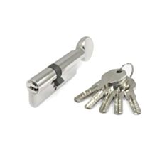 Циліндр Apecs QM-90(50C/40)-C-NI з воротком нікель - фото