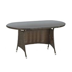 Стол обеденный Halmar Master V-CH-ST ротанг темно-коричневый - фото