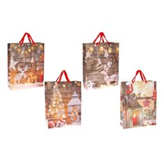 Пакет подарочный BonaDi PK4-133 Happy Holidays 55 см - фото