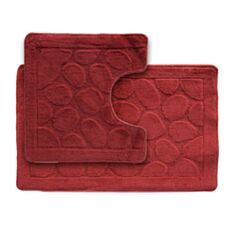 Набор ковриков для ванной и туалета Dariana Little красный - фото