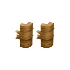 Комплект кутів зовнішніх для плінтуса ТІС ПЛЛНК-0008 дуб шервуд - фото