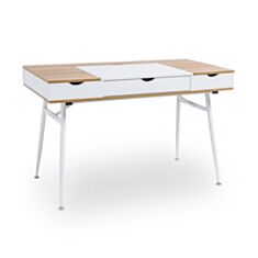 Стол компьютерный металлический B-151 дуб - фото