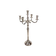 Підсвічник алюмінієвий Elendekor 875-061 на 5 свічок 65 см - фото
