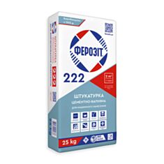 Штукатурка машинная Ферозит 222 цементная 25 кг - фото