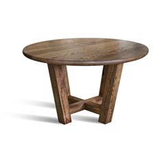 Стіл обідній Skandinave Rondo Rustikal Antik 135 см дуб рустікальний - фото