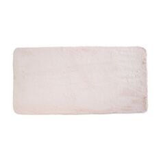 Килимок для ванної з еко-хутра Dariana Classic 60*120 см ванільно-бежевий - фото