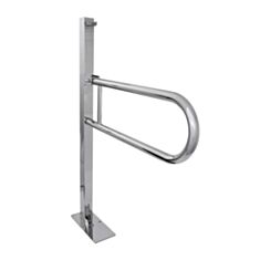 Поручень для ванної Laris 04.002 підлоговий відкидний з тримачем - фото