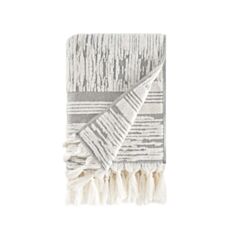Рушник махровий Karna Stellla 70*140 см сірий - фото