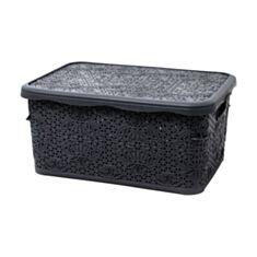 Коробка з кришкою Follow Me Lace 2130 13 №3 10 л димчастий - фото