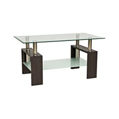 Столик журнальний скляний Lisa венге - фото