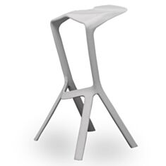 Стілець барний пластмасовий AC-086 білий - фото