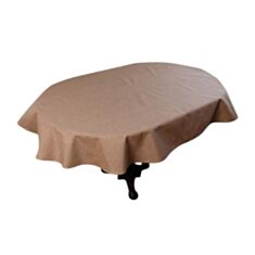 Скатерть Прованс Корица Коричневая овальная 240*133 см  - фото