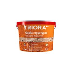 Фасадная краска акриловая Triora структурная белая 5 кг - фото