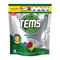 Таблетки для посудомоечных машин Tems 4 в 1 36 шт - фото