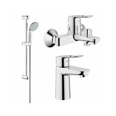 Комплект змішувачів Grohe BauLoop 123214S хром - фото