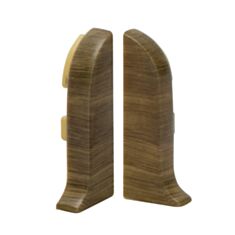 Комплект заглушек для плинтуса Salag SG56 NGTK68 68 дуб калвадос - фото