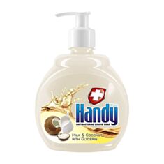 Мило рідке антибактеріальне Handy Milk&Coconut with Glycerin 500 мл - фото