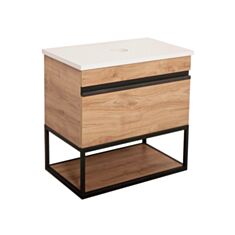 Тумба Aqua Rodos Loft-Iron консольна севілья з стільницею 65 см - фото