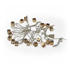 Гирлянда Кубик теплый белый 20 LED 5 м - фото