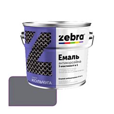 Емаль антикорозійна Zebra 3 в 1 Кольчуга 18 темно-сіра 0,7 кг - фото