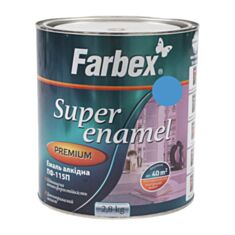 Емаль алкідна Farbex ПФ-115 блакитна 2,8 кг - фото