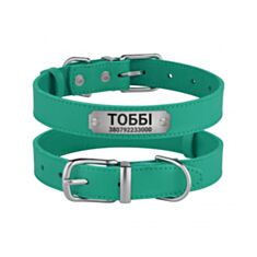 Нашийник для собак Barksi Classic 540513/Т L бірюзовий - фото