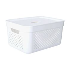 Корзина для белья Алеана Simple 171036 15 л белая - фото