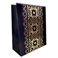 Пакет подарунковий Гулівер Золотий орнамент 281636 43*32*12 см - фото